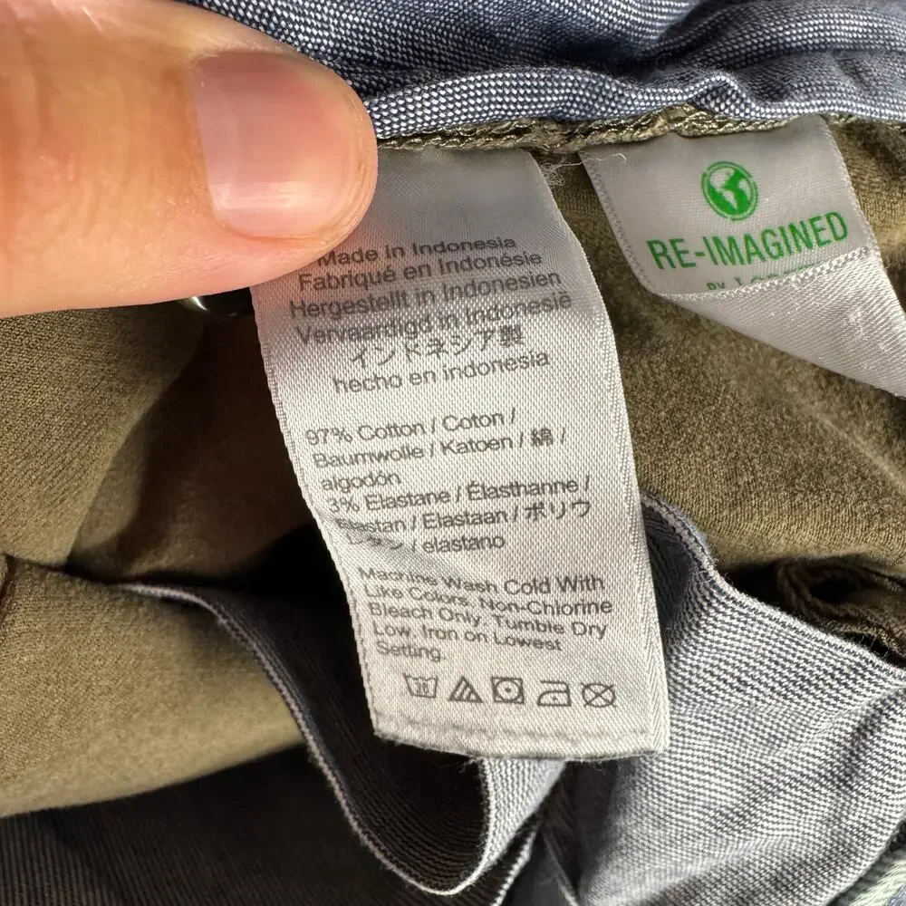J.Crew 250 Skinny Fit Core Stretch Chino Pants Mens W30 L32 Greenish Brown AB613